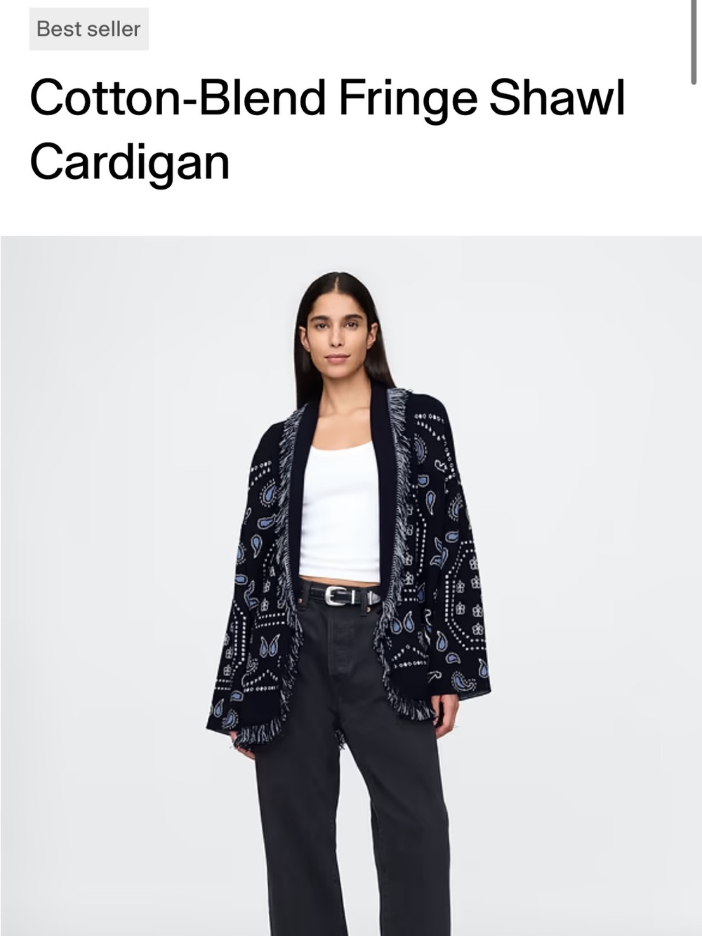 NWT Gap Bandana Cardigan